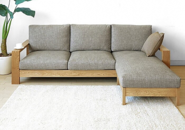 Những mẫu sofa gỗ chữ L đẹp cho phòng khách hiện đại